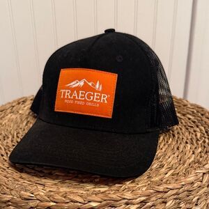 Black and Orange Trucker Hat